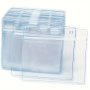 10 Pack Of Waterproof Clear Plastic Id Card Holders - Perfect For Credit Cards Id Swipe Cards Key Cards And Driver's License - Pvc Material