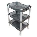 Smte- 3-TIER Organizer Rack Grey With Keychain