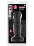 6 Inch Ass-jacker Ribbed Butt Plug