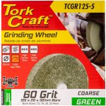 Tork Craft Grinding Wheel 125 X 20 X 32MM Bore Fine 60G Green