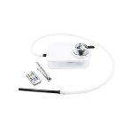 Hookah Shisha Hot Box LED Lights Tong Pipes & Remote White - Autostyle Motorsport South Africa