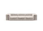 Three Module Sofa - Faux Fur - Beige - 314CM X 115CM