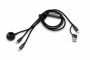 3-IN-1 Magnetic Charging Cable USB To Dual Usb-c & Watch Charger