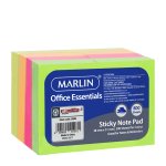 Marlin Office Essentials Sticky Note Arrows 12 X 42MM 125 Neon Colours Pack Of 10