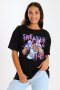 Ladies Printed Slogan Maxi T-shirts