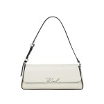 K signature Elongated Shoulder Bag -off White