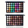 40 Color Eyeshadow Palette: Matte Shimmer Earthy Tones In Blue Brown Coral Green And Mixed Hues