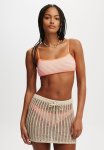 Cotton On Beach Ladder Knit MINI Skirt - Natural