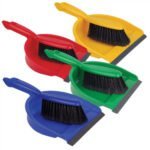 Dust Pan & Brush Set Assorted Colours - Blue