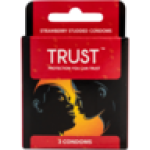 Strawberry Studded Condoms 3 Pack