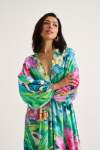 Moss Tropical Print Maxi Dress - XXL