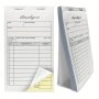 1PC Order Books With Cardboard 2 Part Carbonless Invoice Book For Small Business 8.64X13.97 Cm Receipt Book White/yellow 50 Sets 100 Sheets