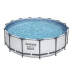 Round Frame Grey Pool Set 14.970L 4.57M X 1.07M Ladder Cover Filter
