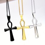 1PC Ancient Egyptian Purchasing Ankh Anka Necklace Life Lucky Cross-shaped Pendant Religious Belief Fashion Jewelry