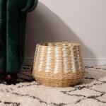 Woven Storage Basket Cream - 31X30CM