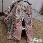 Opel Open Flap Car Seat Cover With Zip Modern Vintage Blommekind Pink