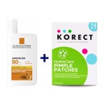 La Roche-posay Anthelios Invisible Fluid SPF50+ 50ML + Hydrocare Pimple Patches Bundle