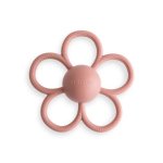 Mushie Daisy Rattle: Dusty Rose