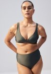 Push-up Bikini Top - Dark Khaki Green