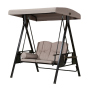2-SEATER Outdoor Swing Courtyard Iron Double Rocking Hammock Chair