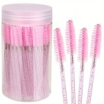 10PCS 100PCS Disposable Mascara Wand Eyelash Brush Crystal Eyebrow Shaper Brush For Eyelash Extension Makeup Brushes Applicators
