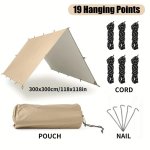 UPF50+ Awning With 19 Hanging Points