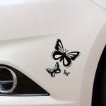Whimsical Butterfly Vinyl Car Decals - Waterproof Durable Stickers For Cars & Motorcycles - Perfect For Exterior Accessories But