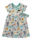 Aqua Safari All-over Print Dress Set