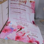 Personalised Fleece Blanket Letter To Wife