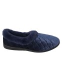 Ladies Lazy Bones Slipper - 9 Navy