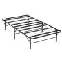 Single Metal Bed Frame Foldable Base Space 96CM - Dark Single Ded Frame