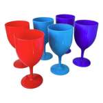 Otima Plastic Goblet Tumblers 6’S