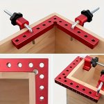 1 Set 90 Degree Positioning Squares Right Angle Clamps 5.5" X 5.5" 14 X 14CM Aluminum Alloy Woodworking Carpenter Corner Clampin