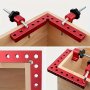 1 Set 90 Degree Positioning Squares Right Angle Clamps 5.5" X 5.5" 14 X 14CM Aluminum Alloy Woodworking Carpenter Corner Clamping Square Tool For Picture Frame Box Cabinets Drawers