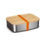 1500ML Lunch Box With Bamboo Lid - Stainless Steel
