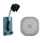 Shower Flow Duo: Dual Silicone Drain Filter & Swivel Shower Hose Holder