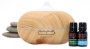 Orico Oco Life Zen Light Wood Grain Ultrasonic Diffuser With Reawaken 10ML & Breathe 10ML
