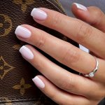 24PCS Glossy White French Tip Press On Nails - Short Square Fake Nails With Pink Glue - Daily Wear False Nails For Women And
