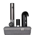 Ashcomonline Electric Decanter And Electric Corkscrew Wine Set Decanter