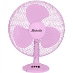 Sunbeam 30CM Desk Fan Pink SDF-12P