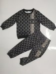 Boys's 2PCS Set: Cool Cb Print Long Sleeve T-Shirt & Pants - Soft Lightweight Knit Fabric For Spring fall - Casual Crew Neck Fit
