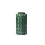 Vase With Embossed Oval Design 14.5X14.5X27CM - Green