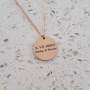 Nia Personalized Roman Numeral Date Necklace Stainless Steel Silver Gold Or Rose Gold Ready In 3 Days