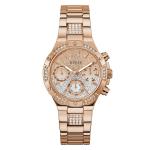 Guess Rose Gold Multi-function Diamond-accent Elegant Watch