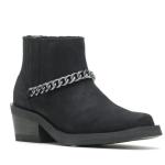 Women’s Korsen Chain Black Leather Ankle Boots