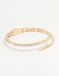 Goldair Gold Diamante Hinge Bangle