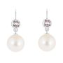 925 Sterling Silver Hoop-swarovski Clear Crystal