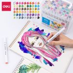 Sketch Marker Felt Pen Dual Chisel And Bullet Tip 60 Colour – 70804-60
