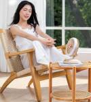 Portable And Foldable Outdoor Fan - Beige