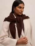 Tina Triangle Scarf - 0 Chocolate